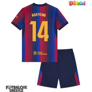 Barcelona Karim Adeyemi #14 Dětské Domácí dres komplet 2026-27 Krátký Rukáv (+ trenýrky)